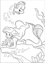 coloring page Ariel, The Little Mermaid